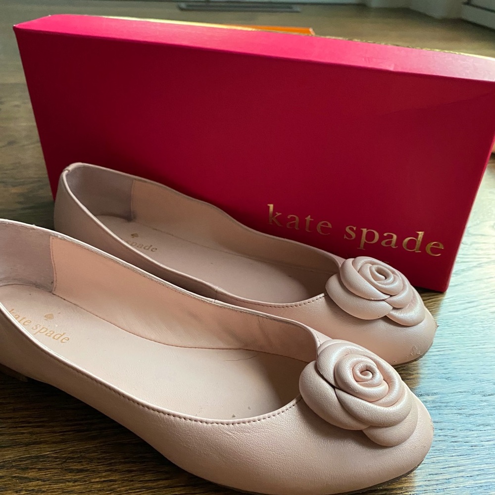 Kate Spade New York Light Pink Rose Ballet Flats